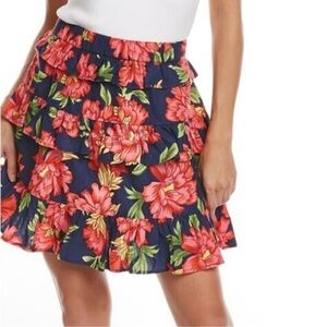Walter Baker Christine floral ruffle mini skirt NWT